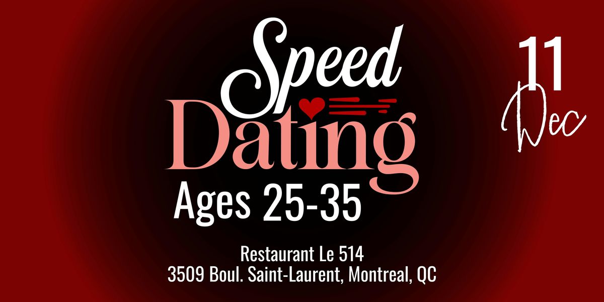 Speed Dating | Ages 25-35 | Ladies 2x1