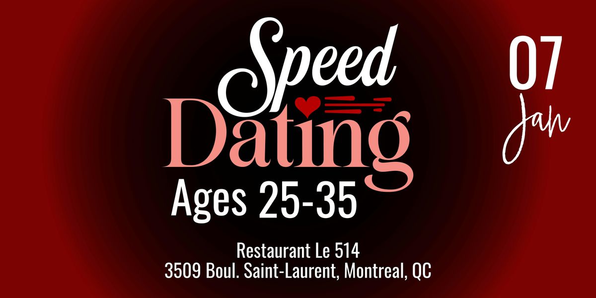 Speed Dating | Ages 25-35 | Ladies 2x1