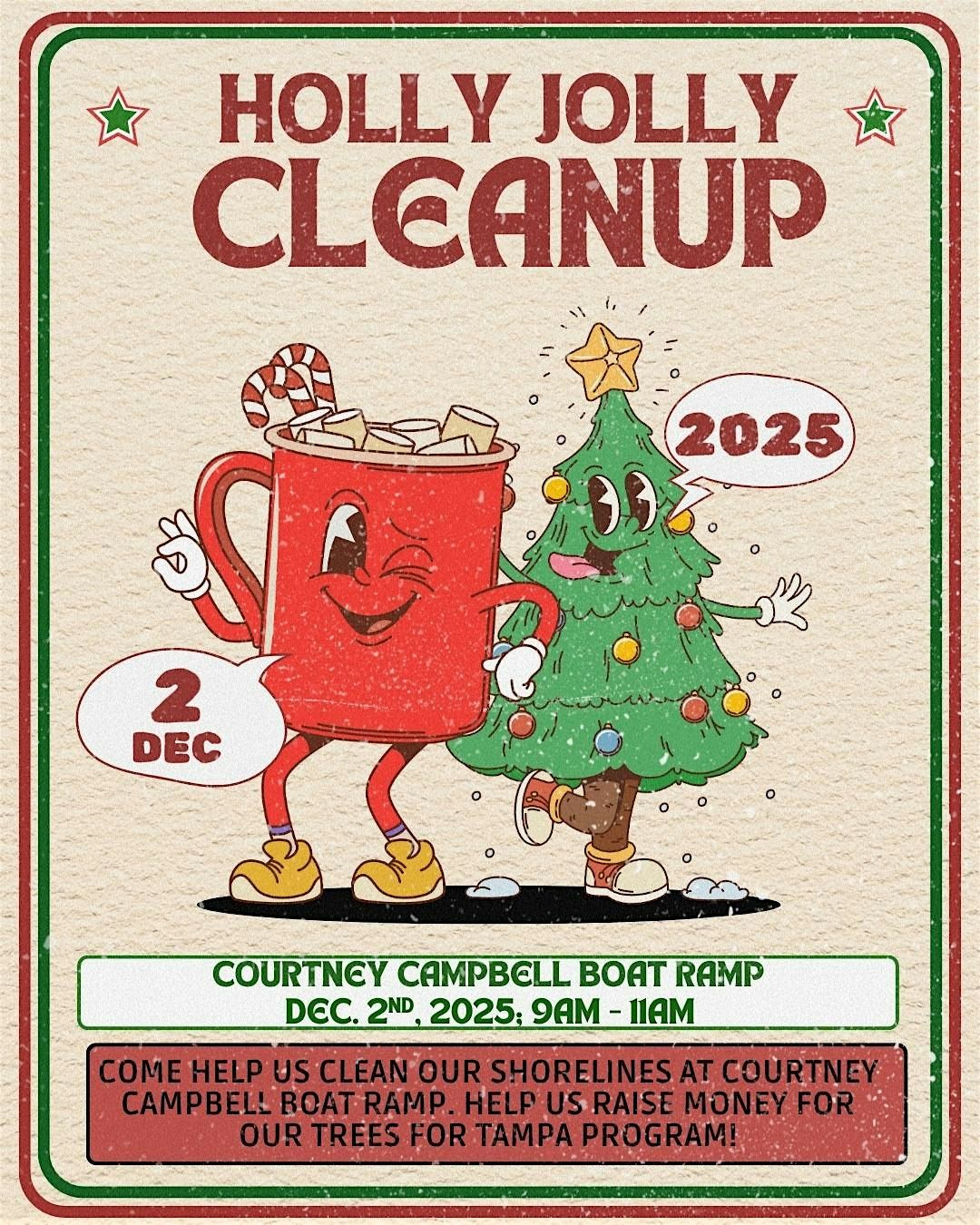 Holly Jolly Cleanup at Courtney Campbell