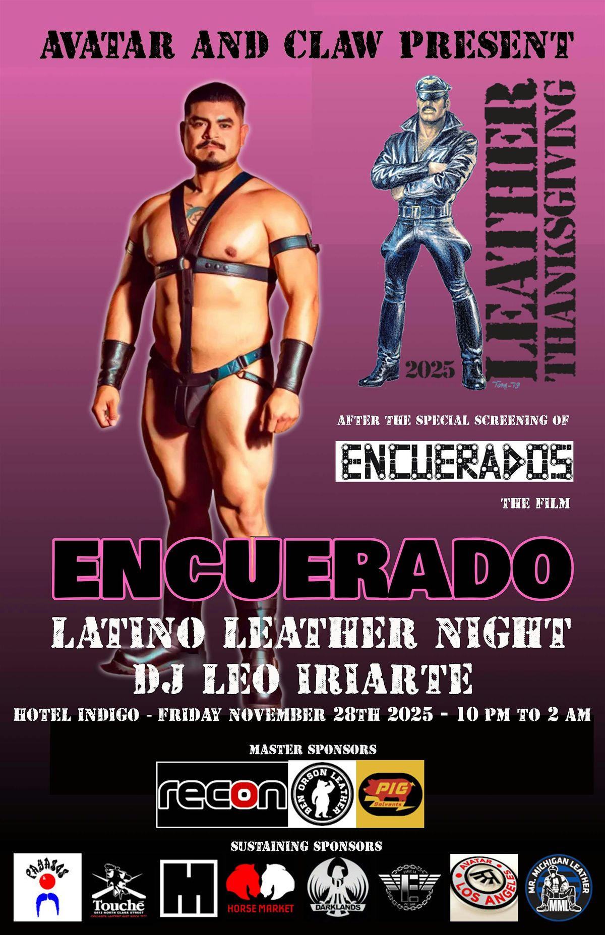 ENCUERADO Leather Latin Night @ CLAW Leather Thanksgiving 2025