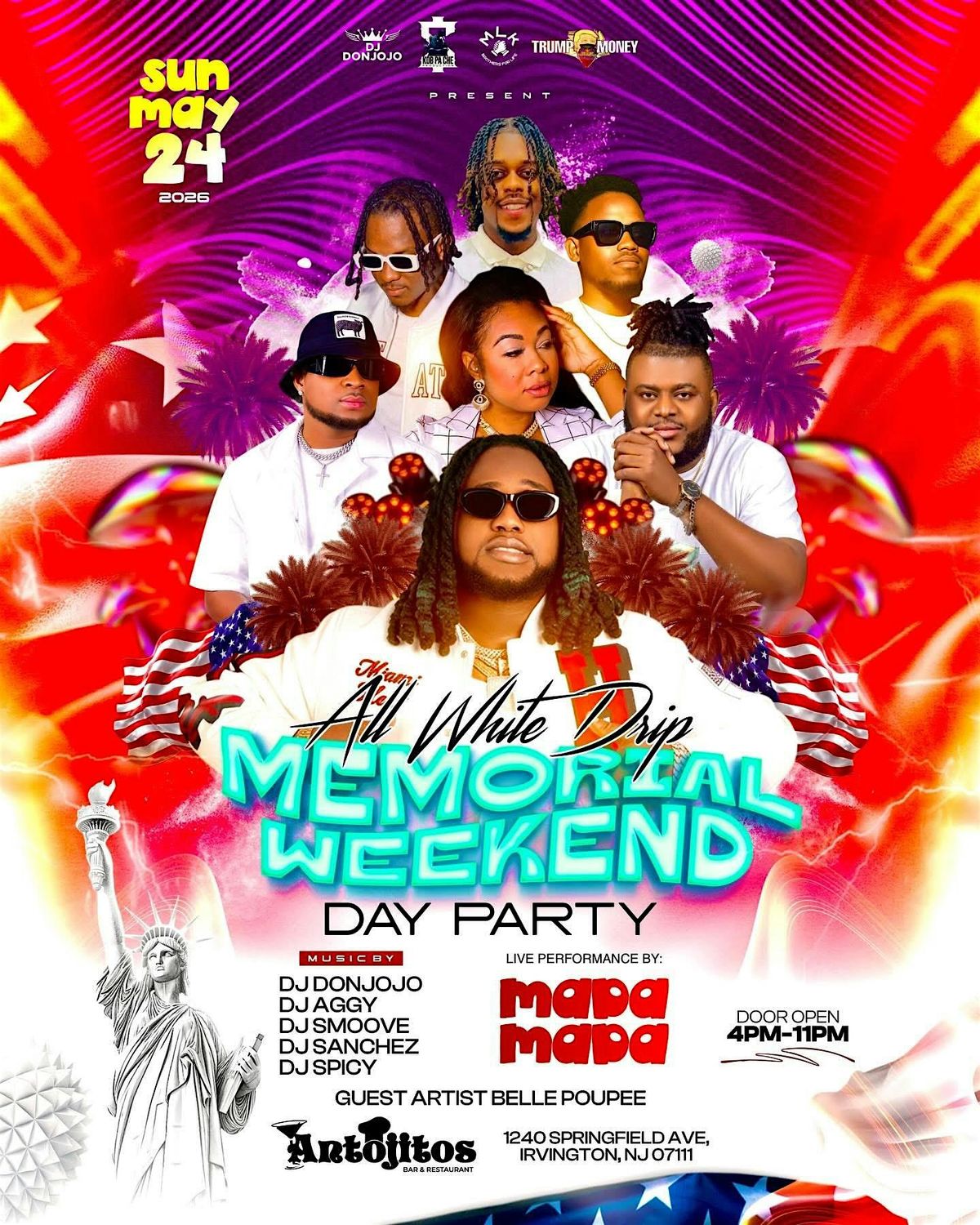 ALL WHITE DRIP MEMORIAL WEEKEND