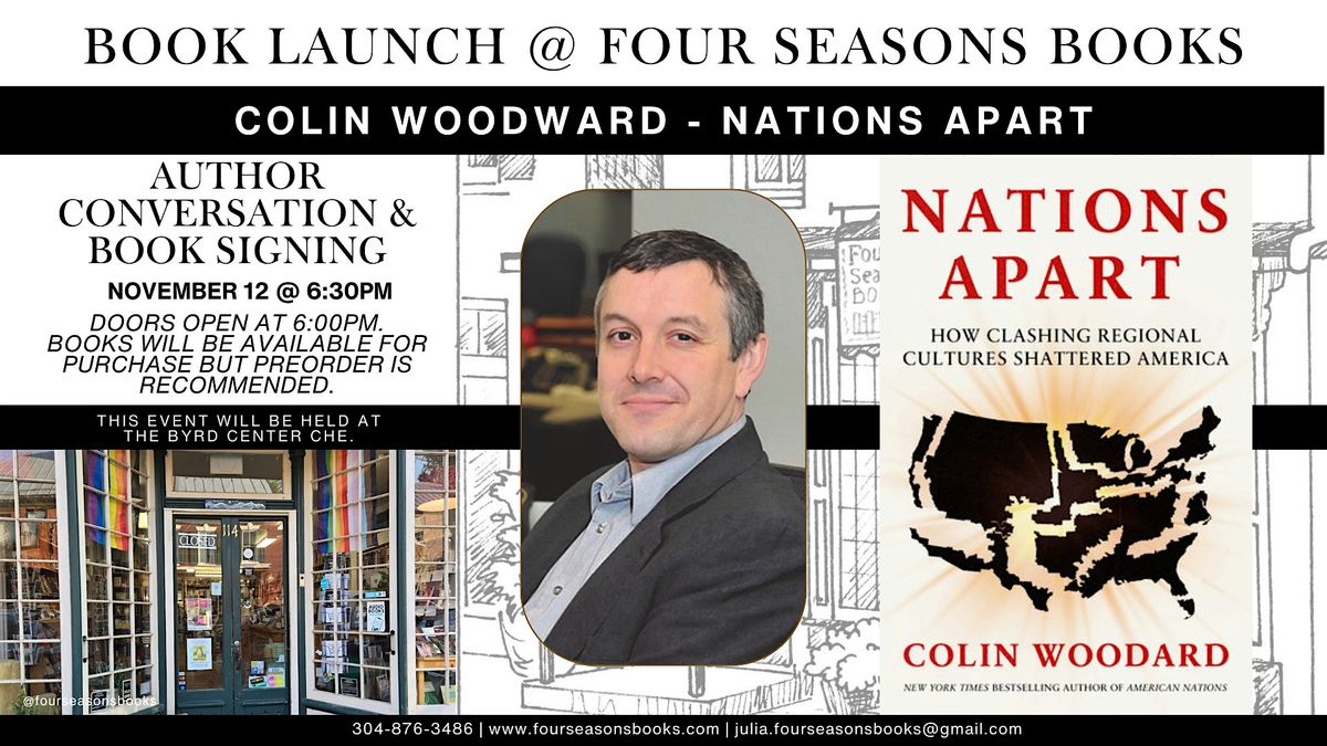 Nations Apart with Colin Woodward - Book Launch @ Four Seasons Books