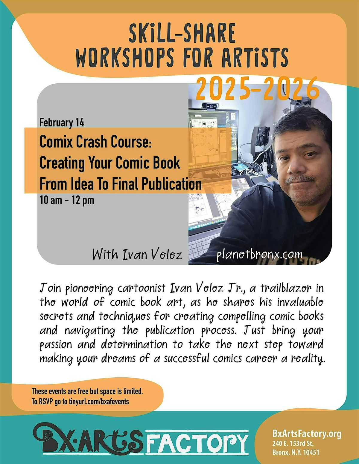Comix Crash Course: From Idea To Final Publication with Ivan Velez