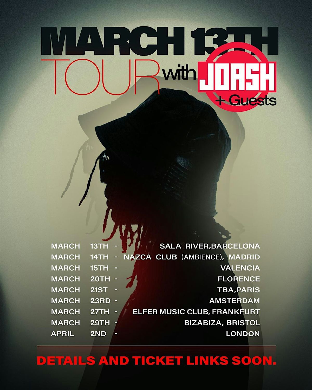 March 13th Tour Joash + Guests Bristol!