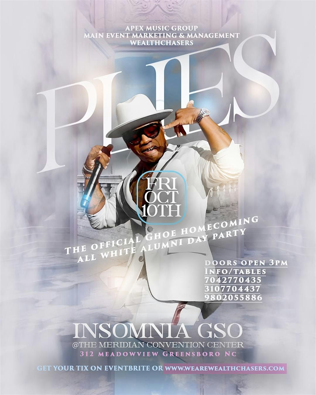 GHOE ALL WHITE ALUMNI PARTY WITH PLIES LIVE!!