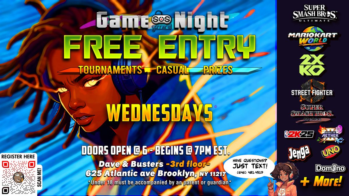 SOS Game Night at Dave and Busters