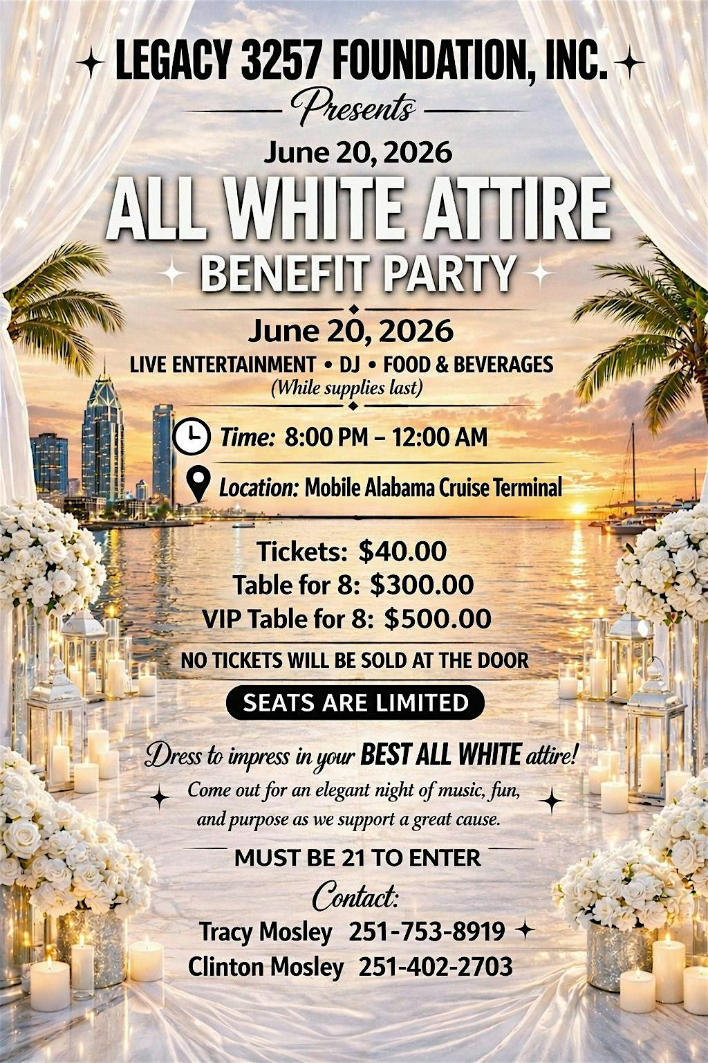 Legacy 3257 Foundation "All White Attire" Benefit Party