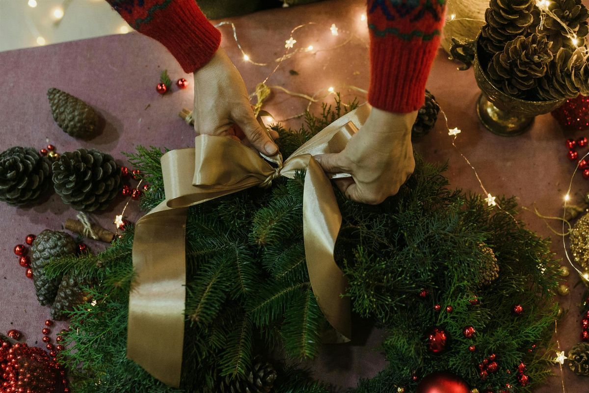 Essex Wine & Cheese Wreath Making Workshop\/ Dunmow Christmas Event In Essex