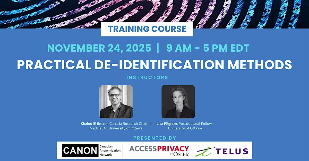 Practical De-identification Methods