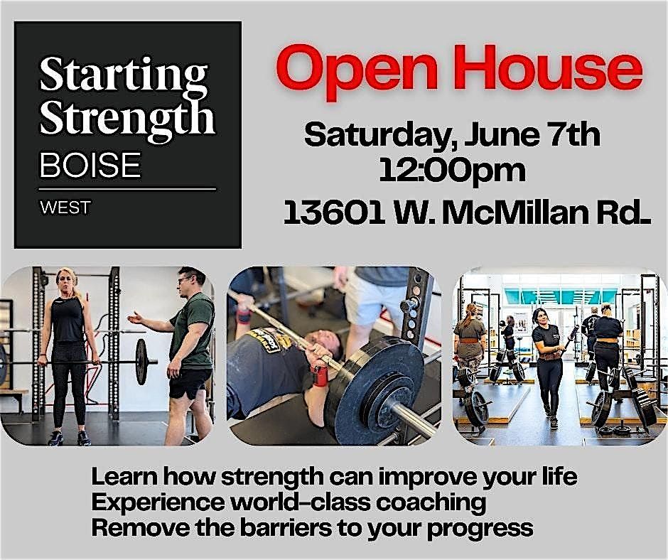 Open House - Why Strength? at Starting Strength Boise - West on 7th ...