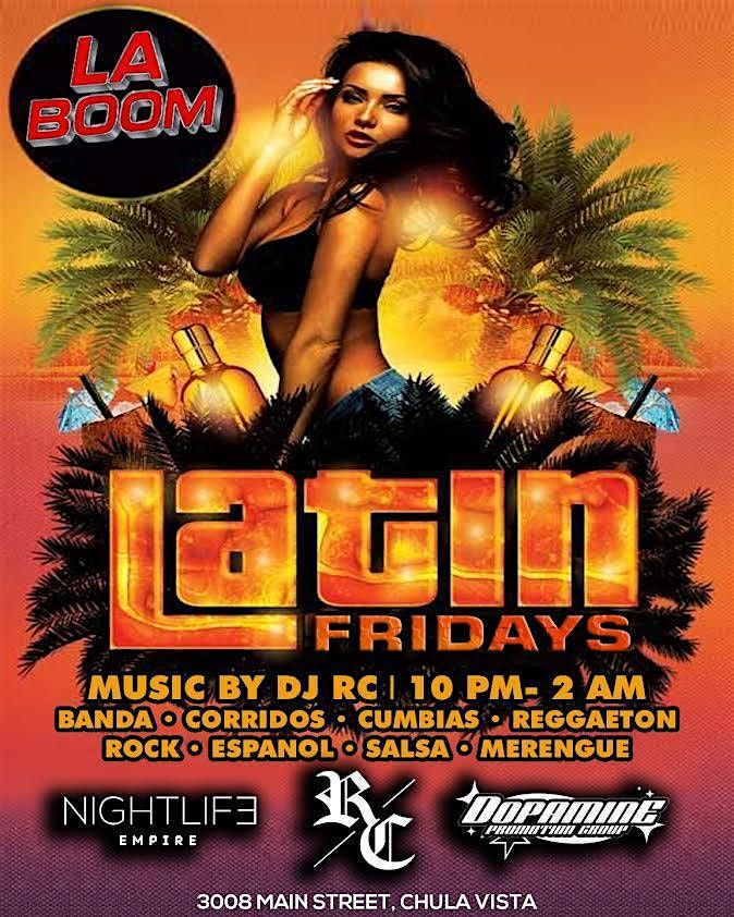 LATIN FRIDAYS AT LA BOOM