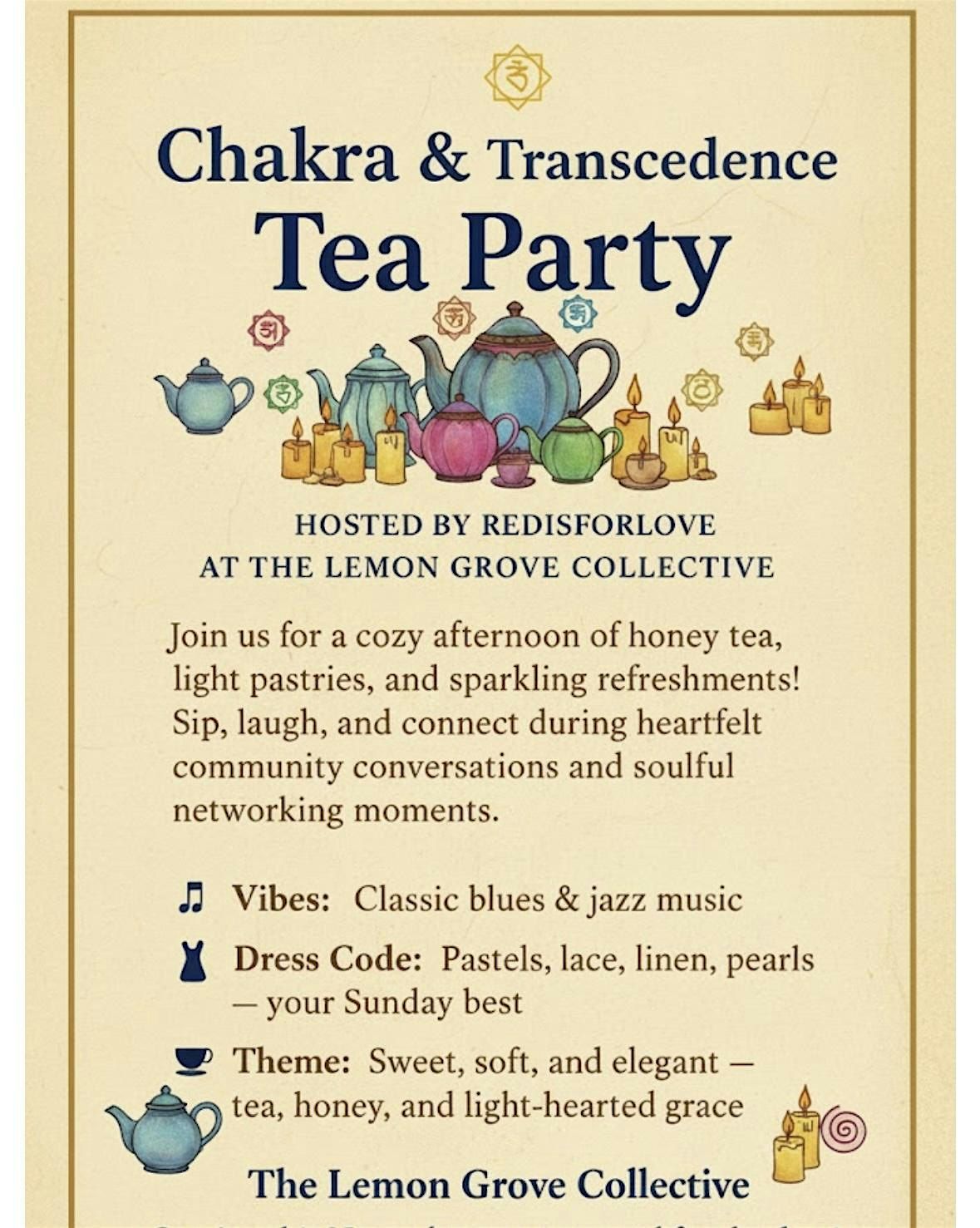 Chakra Tea & treats