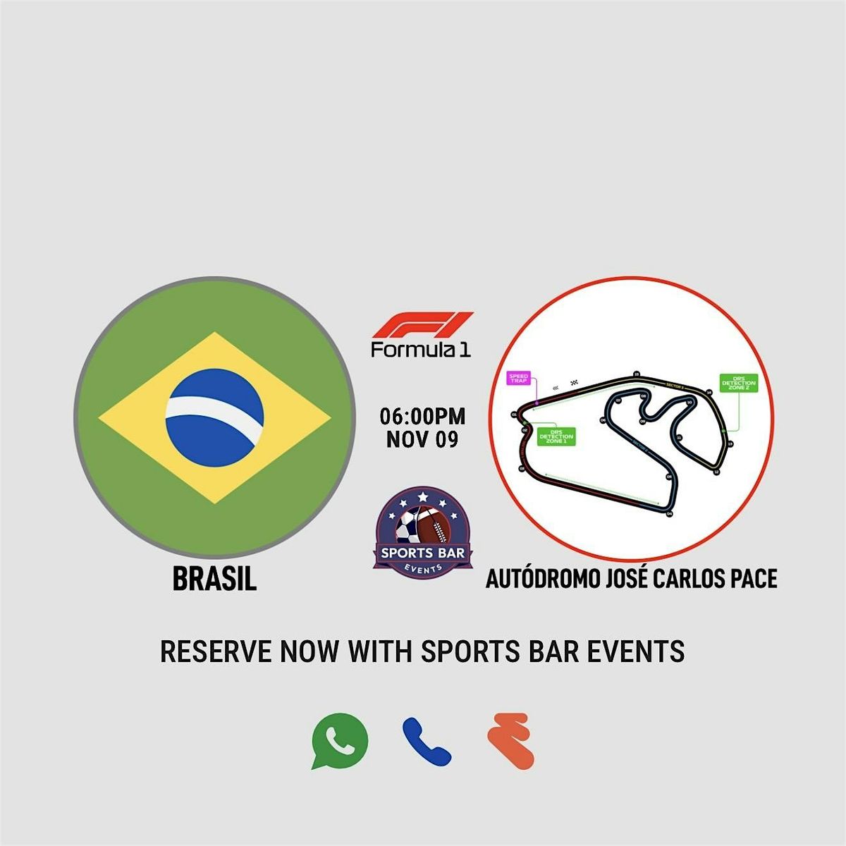 Formula 1 Brazil Grand Prix [F1] - La Latina | Sports Pub Madrid