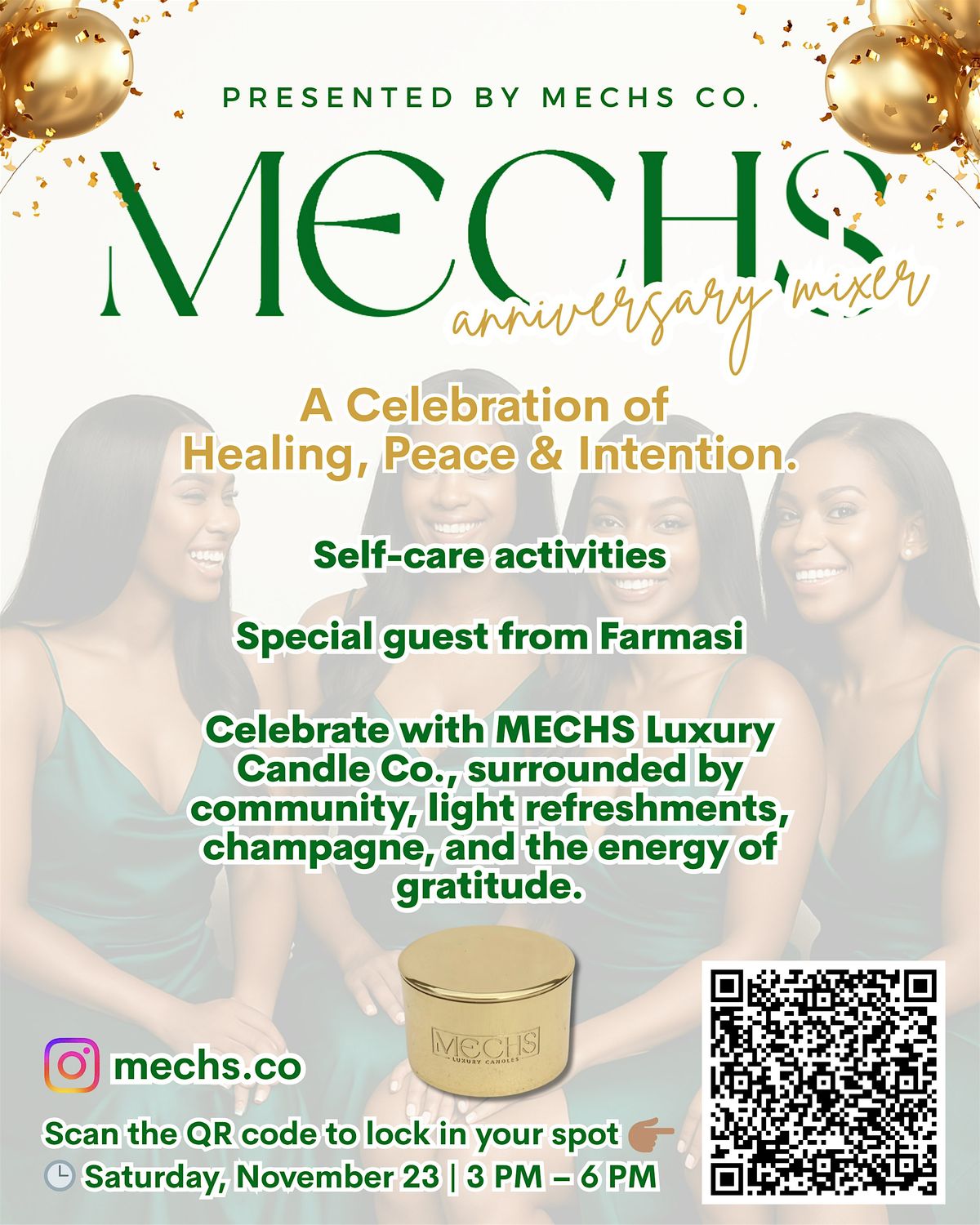 MECHS | It\u2019s Our Anniversary,  A Celebration of Healing, Peace & Intention.