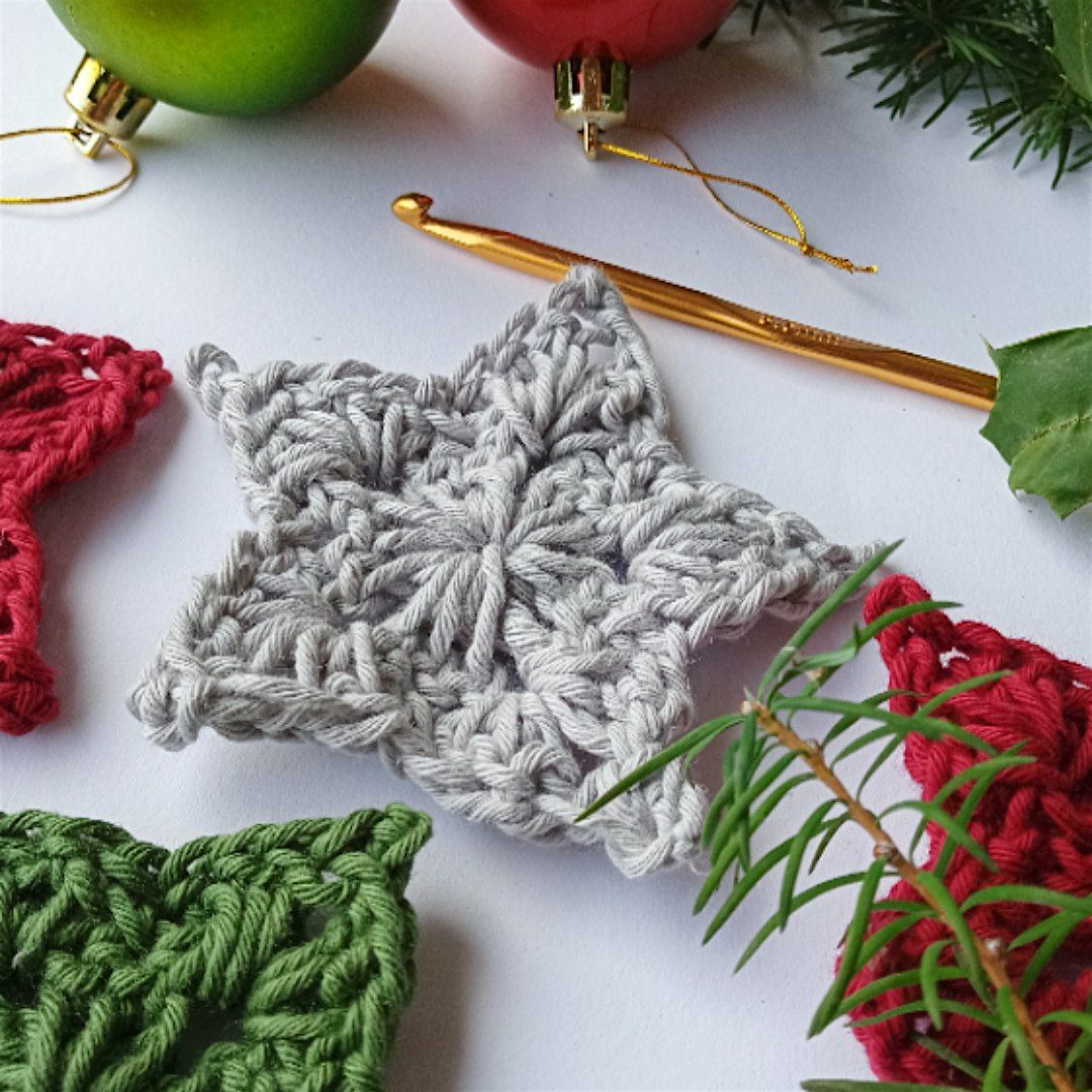 Adult and Child Crochet Workshop - Christmas Stars