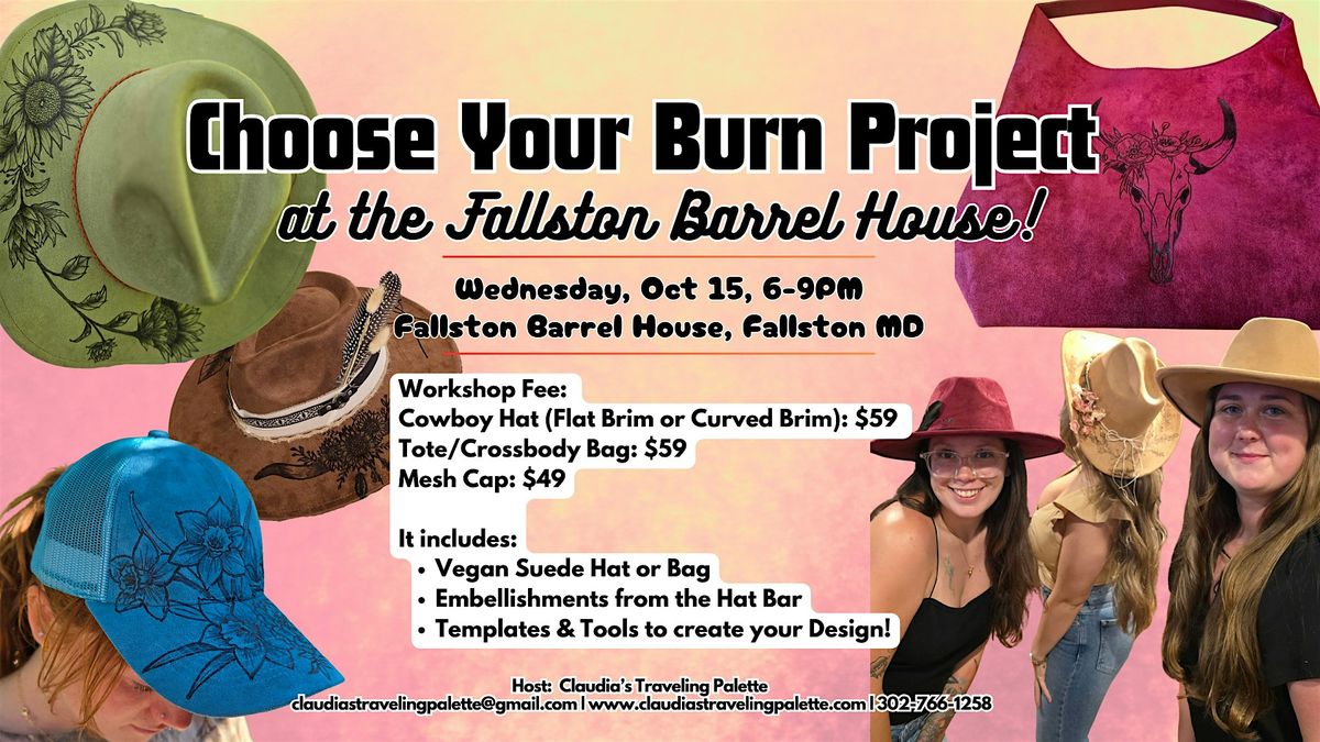 Hat & Bag Burn Party at the Fallston Barrell House