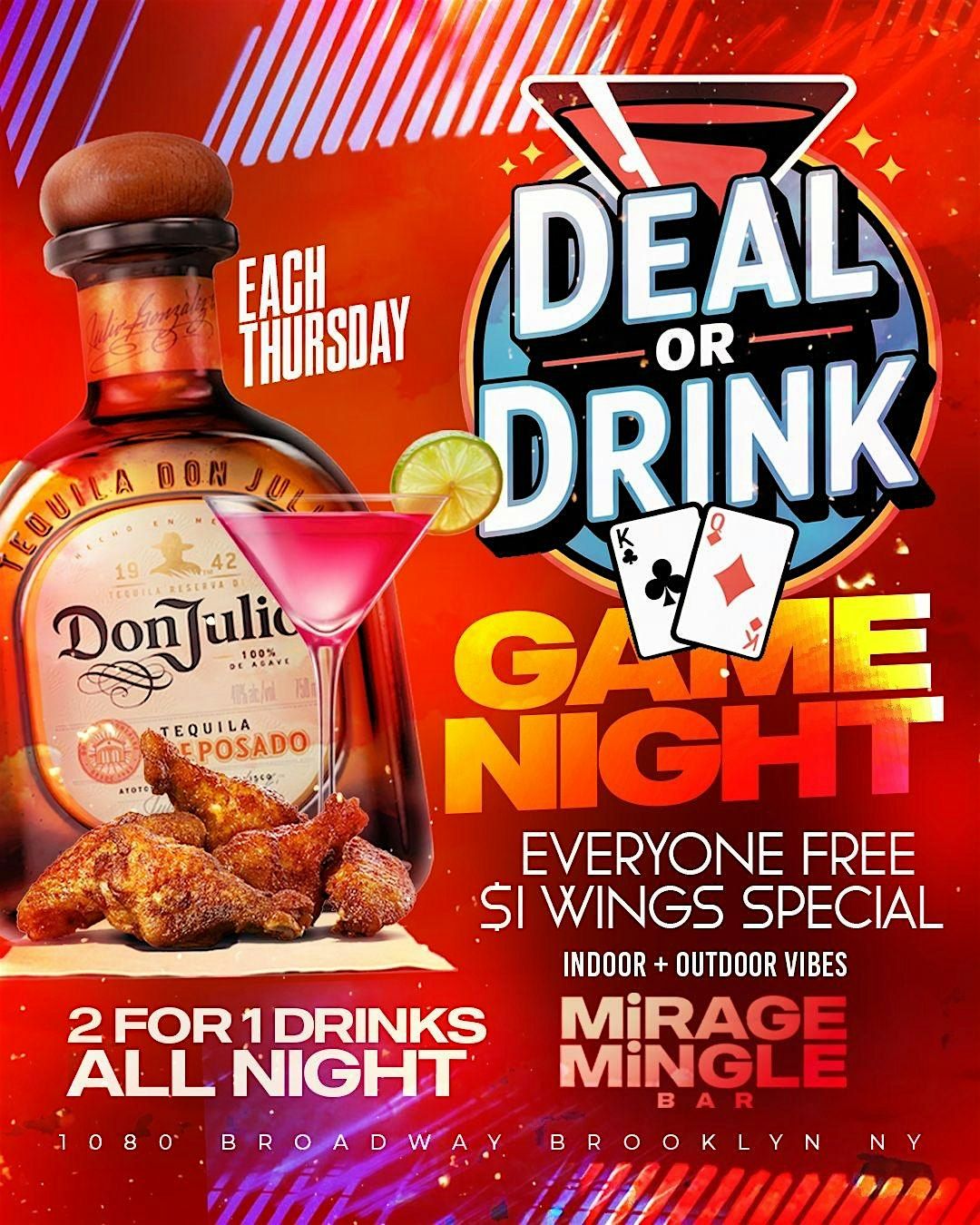 DEAL OR DRINK GAME NIGHT!