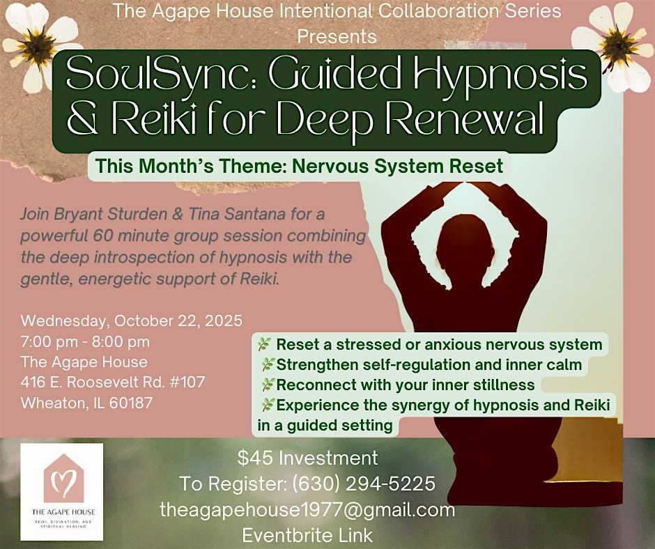 SoulSync: Guided Hypnosis & Reiki for Deep Renewal