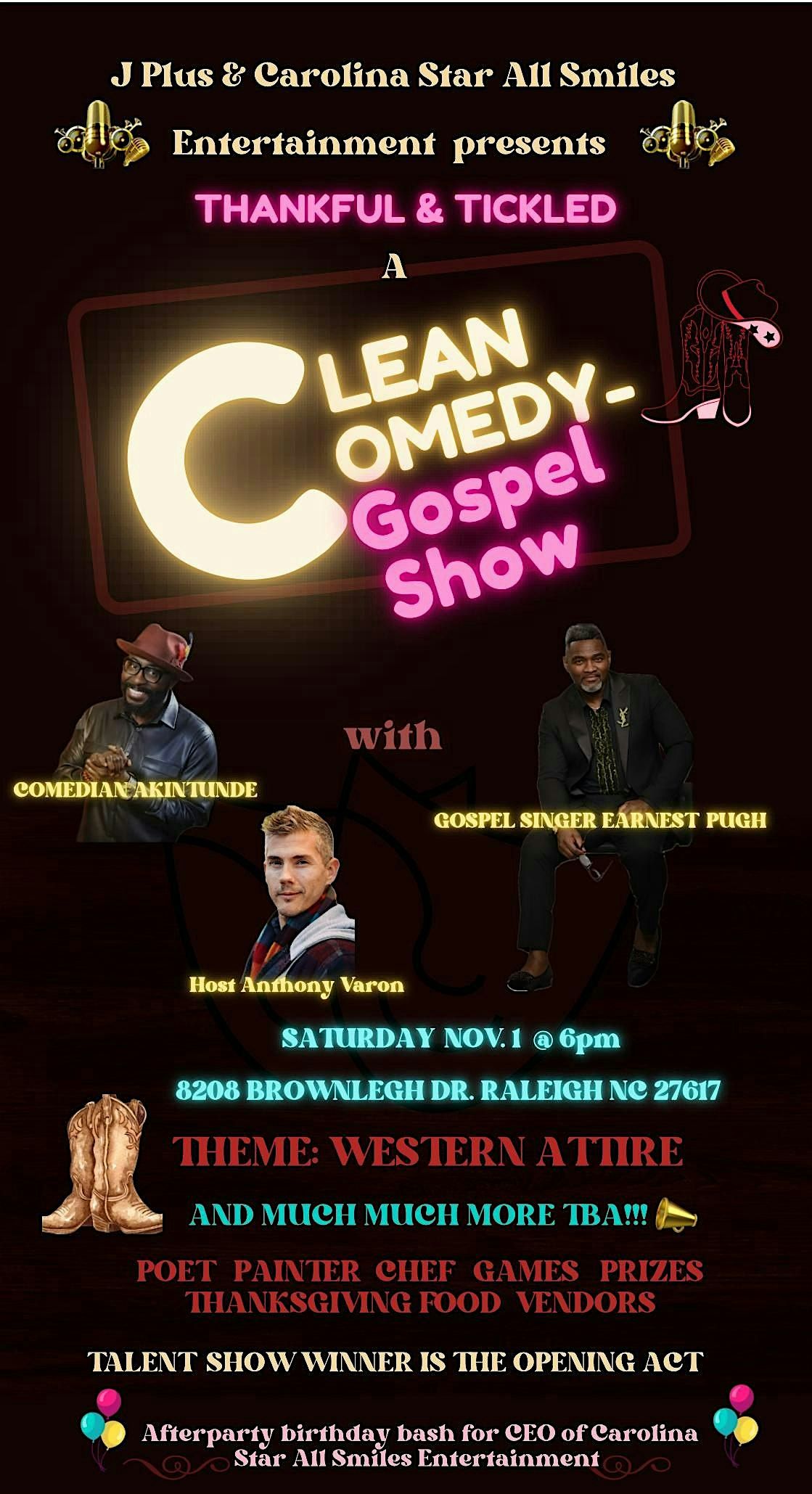 THANKFUL & TICKLED  A COMEDY GOSPEL SHOW