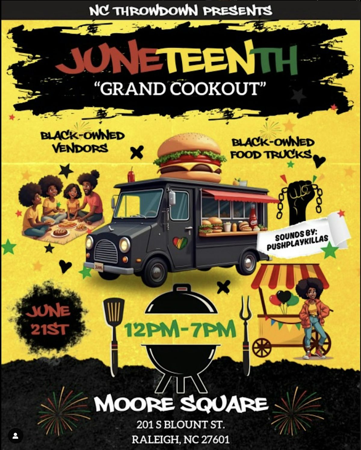 The Grand Cookout : Juneteenth edition | Moore Square, Raleigh, NC ...