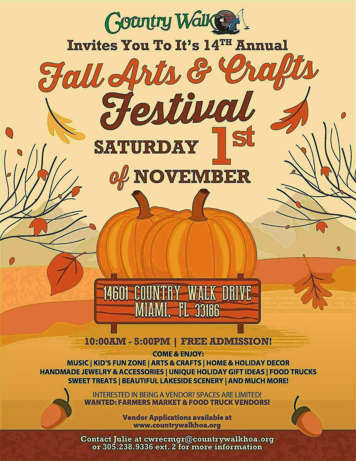 Country Walks 14th Annual Fall Arts & Crafts Festival