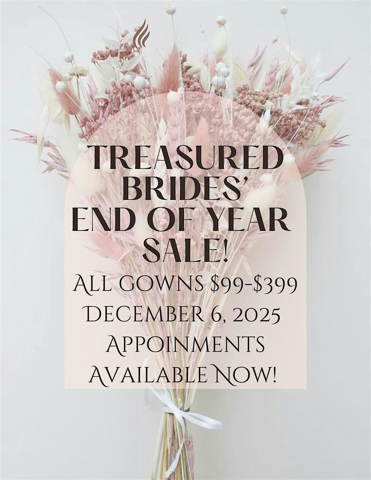 Treasured Brides Pop-Up Shop (End of the Year Sale)