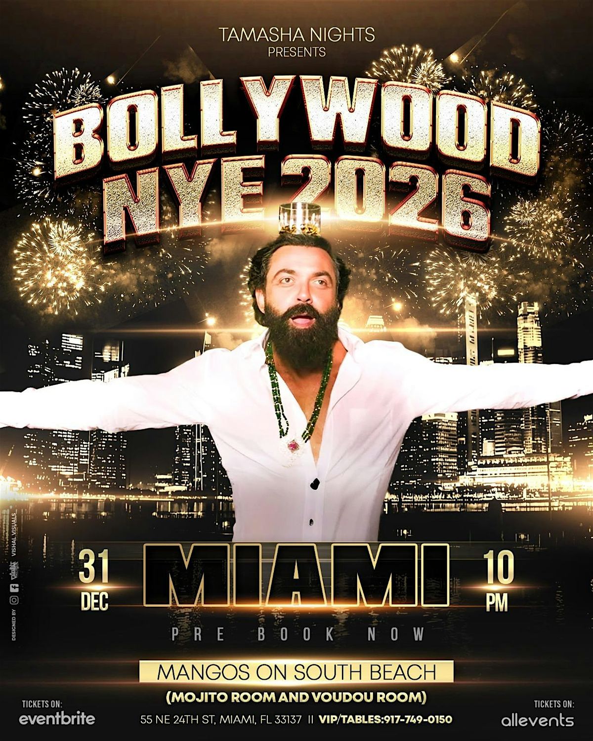 MIAMI BOLLYWOOD NYE 2026 @MANGO'S SOUTH BEACH