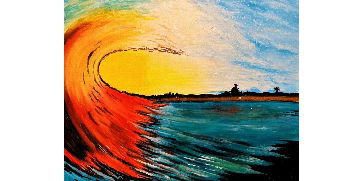 Fiery Sunset at the Beach - Paint and Sip in San Diego | Classpop!\u2122