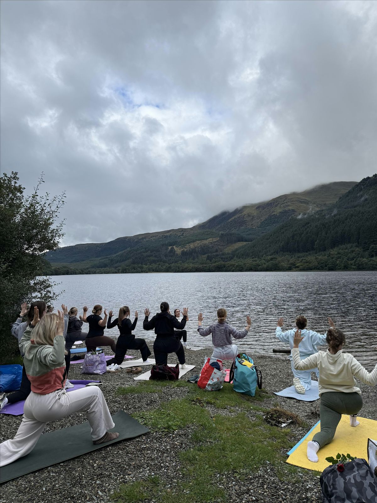 Cozy Session at Loch Lubnaig - Yoga & Dip.