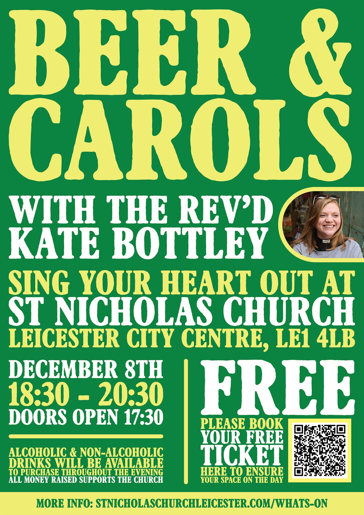 Beer & Carols hosted by Kate Bottley at Leicester's Oldest Church
