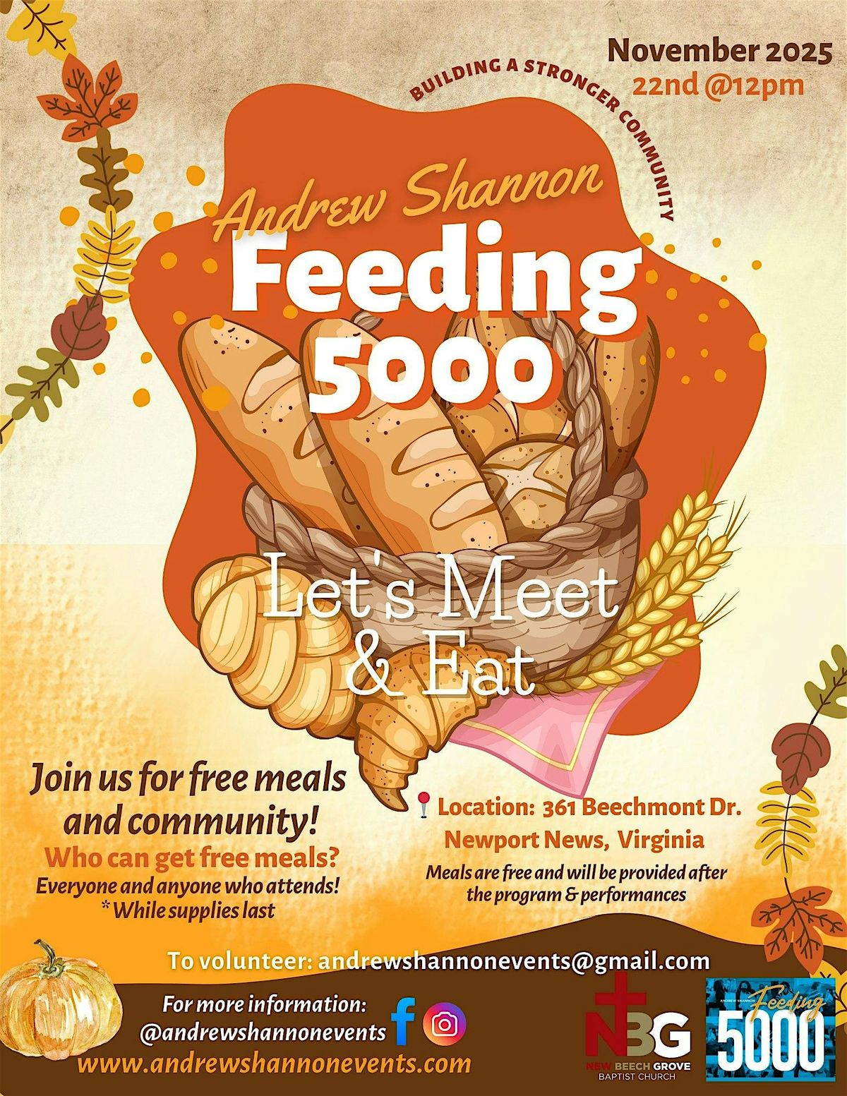 Free meals at the Andrew Shannon Feeding 5000