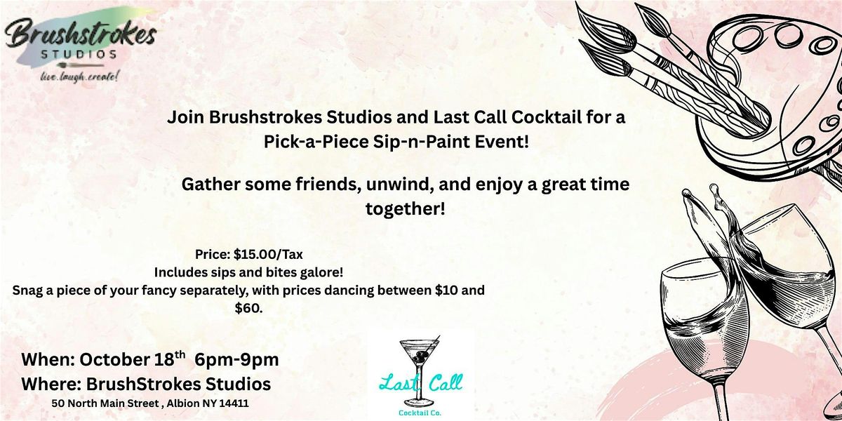Pick a piece sip-n-paint event