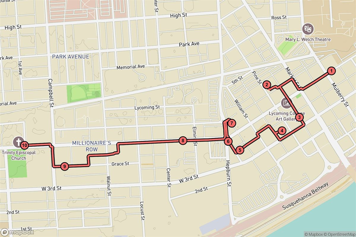 Williamsport Audio Tour: Millionaires, Mansions, and Timeless Tales