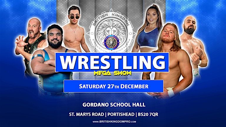 Live! Wrestling Spectacular in Gordano School Hall, Portishead