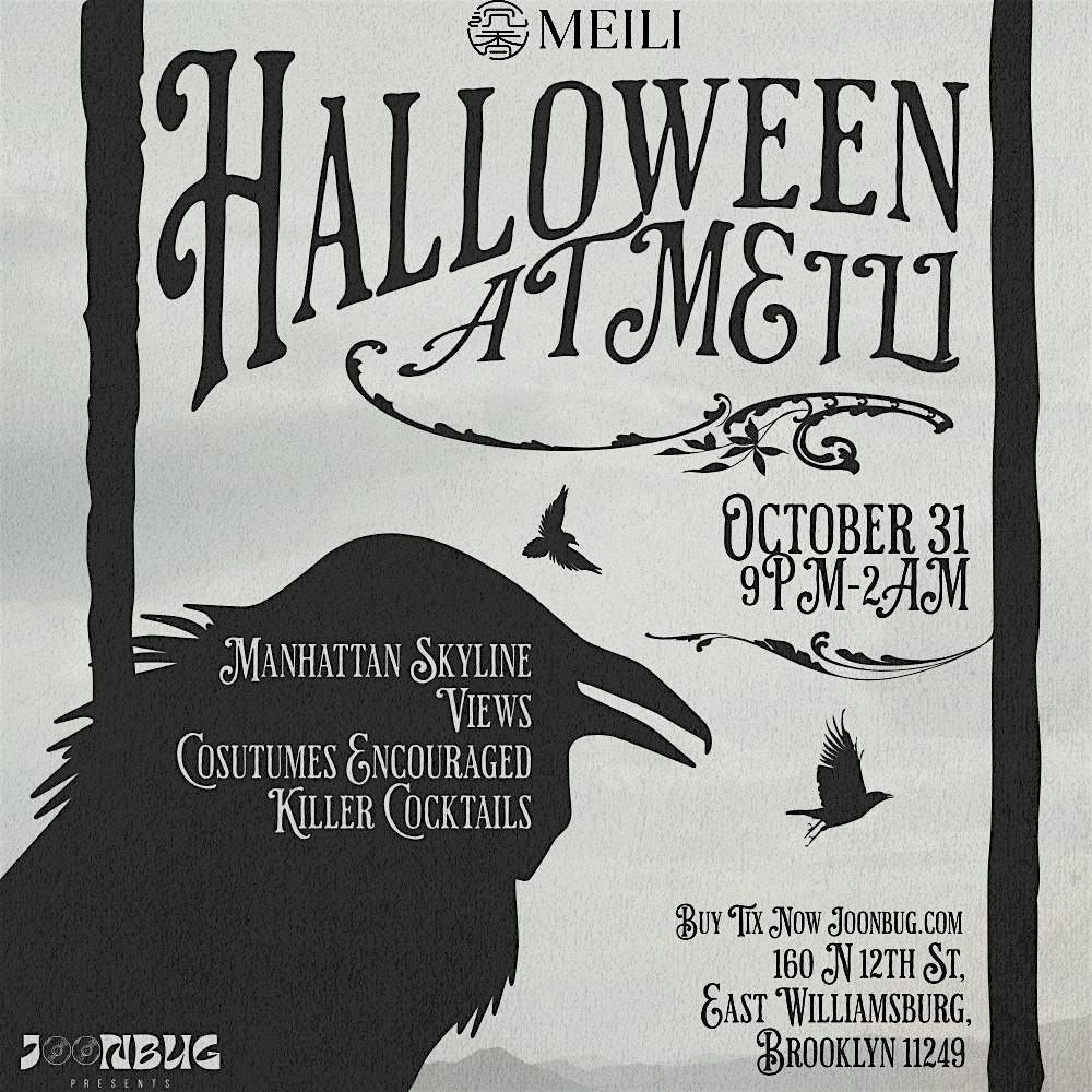 MEILI Rooftop Halloween Party- Williamsburg\u2019s Spellbinding Rooftop Party