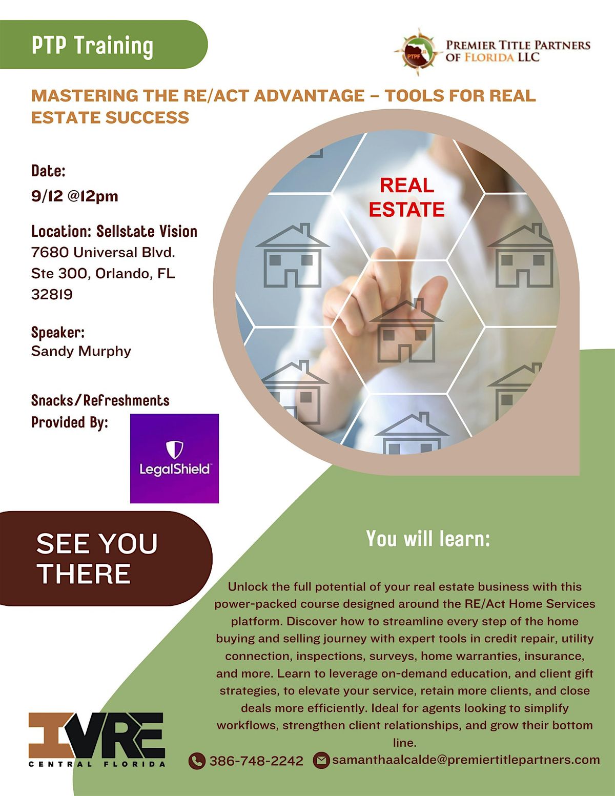 IVRE Lunch N Learn | Tools for Real Estate Success