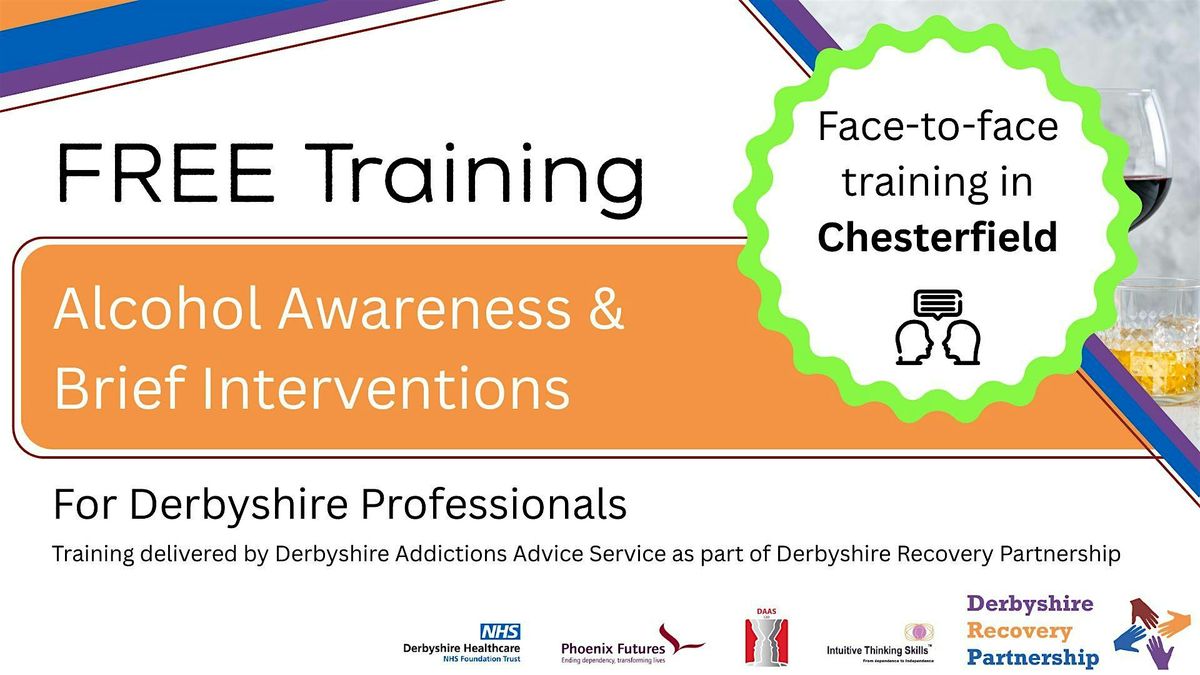 Alcohol Awareness & Brief Interventions - In Person (Wed 4th March 2026)
