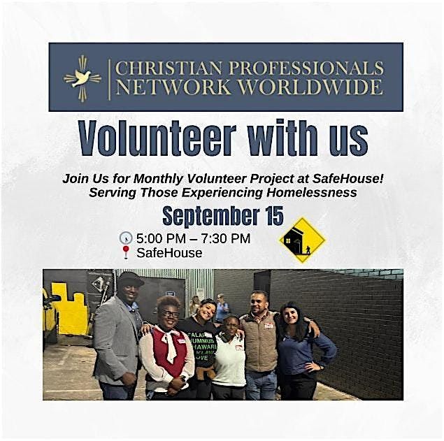 September Christian Professionals Network Volunteer With Us