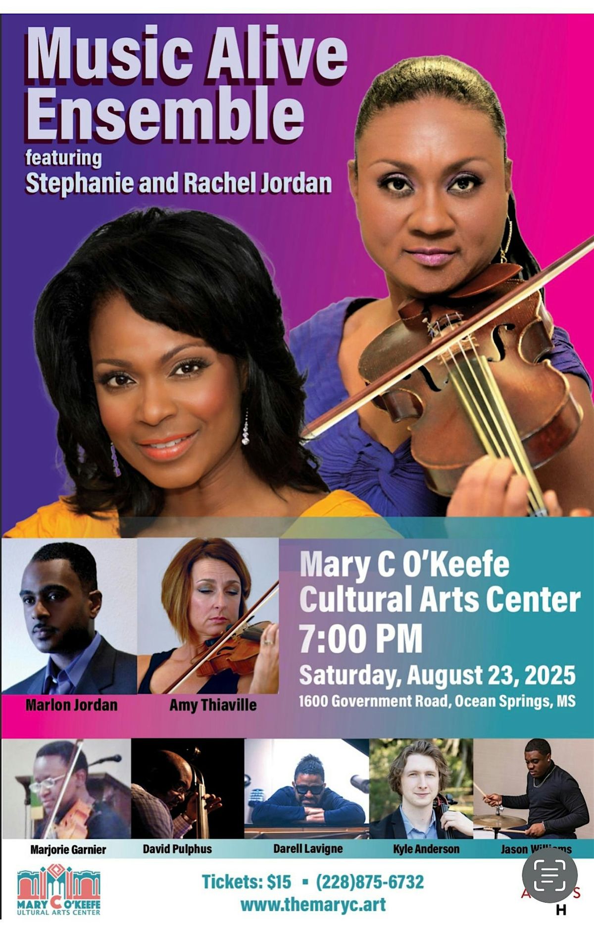 Music Alive Ensemble featuring Stephanie and Rachel Jordan