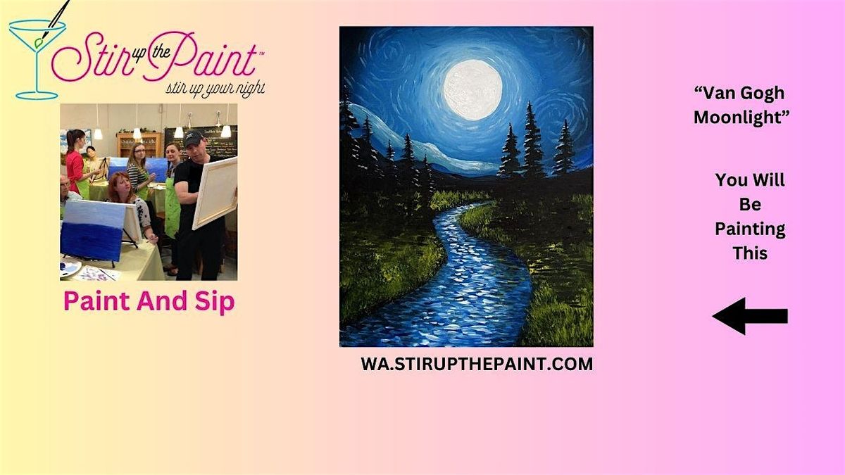 Seattle Paint and Sip, Paint Party, Paint Night With Stir Up The Paint