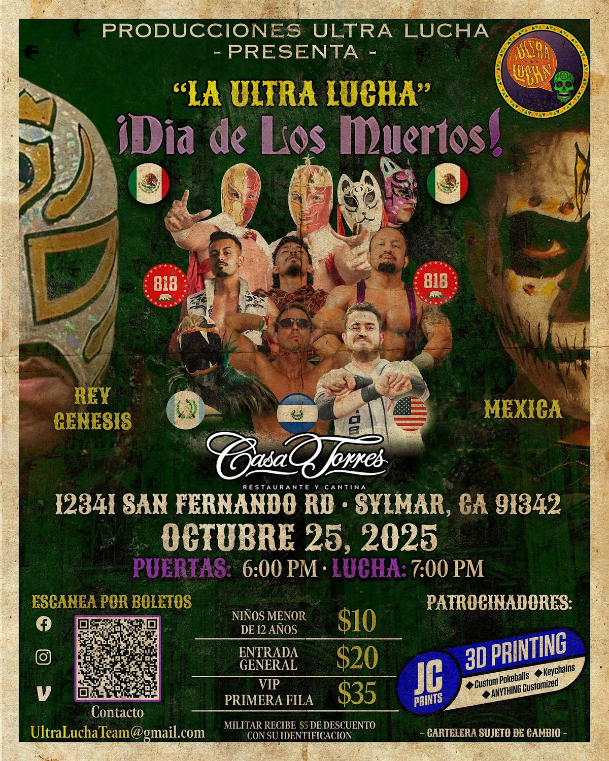 Ultra Lucha presents "La Ultra Lucha" \u00a1Dia de los Muertos!