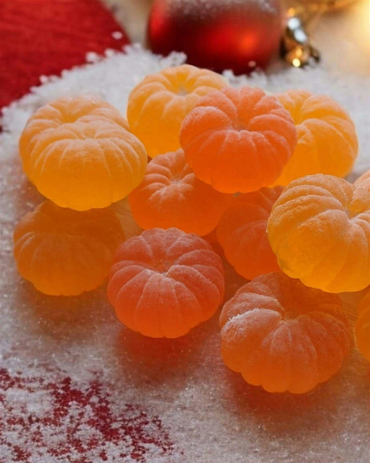 Tangerine soap making