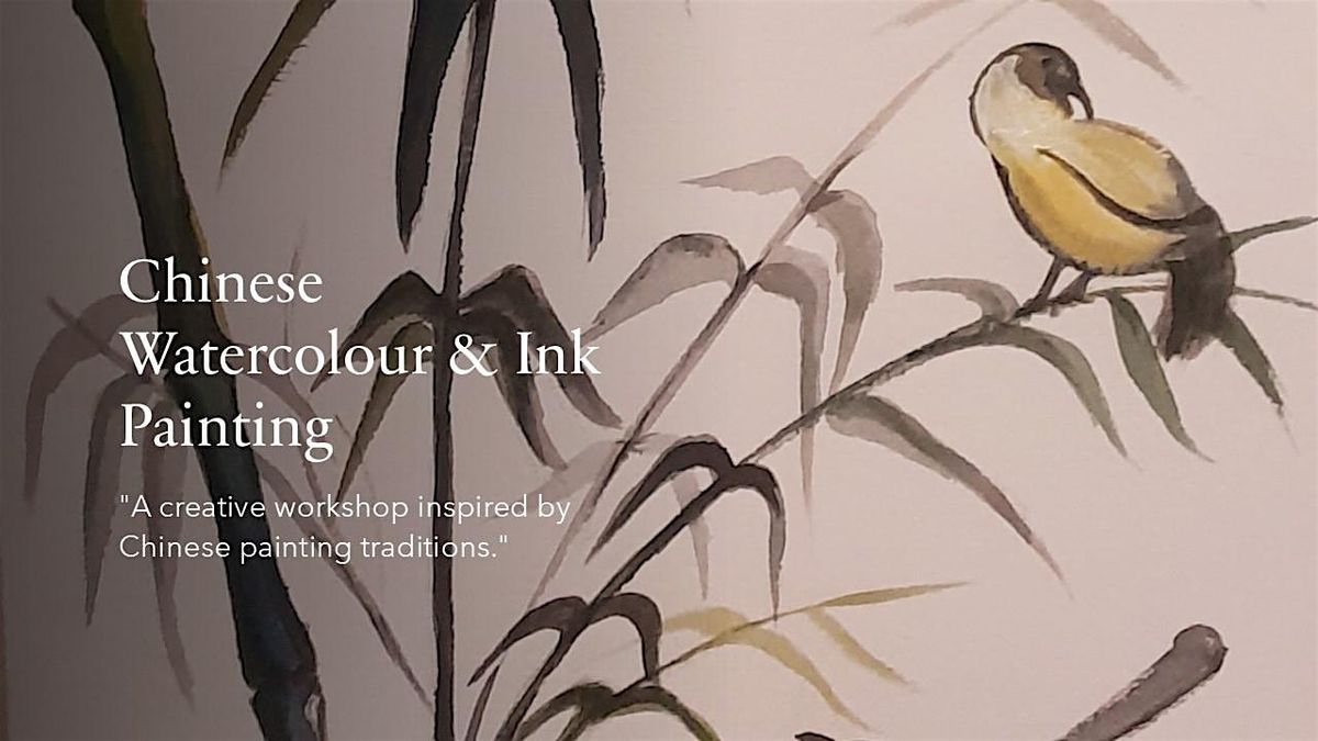 Chinese Watercolour & Ink Painting - Bury St Edmunds