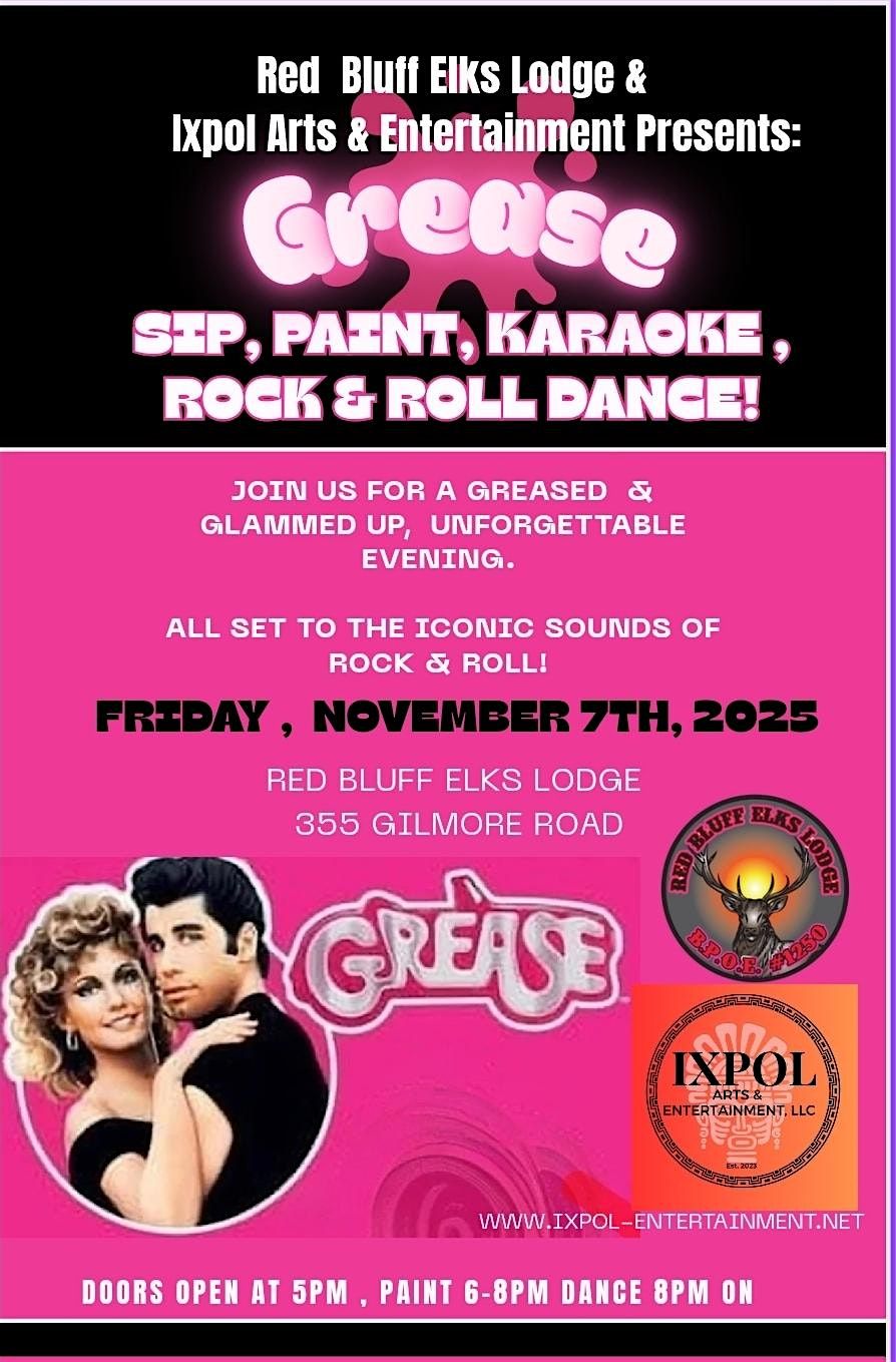"Grease" Sip, Paint, Karaoke & Dance!