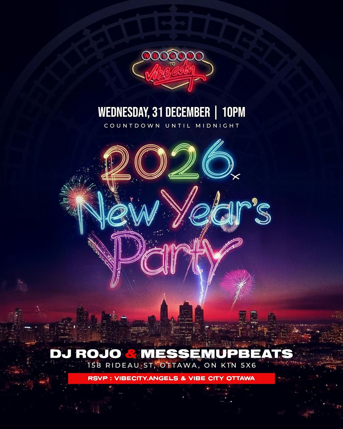 NEW YEAR'S EVE @ VIBE CITY