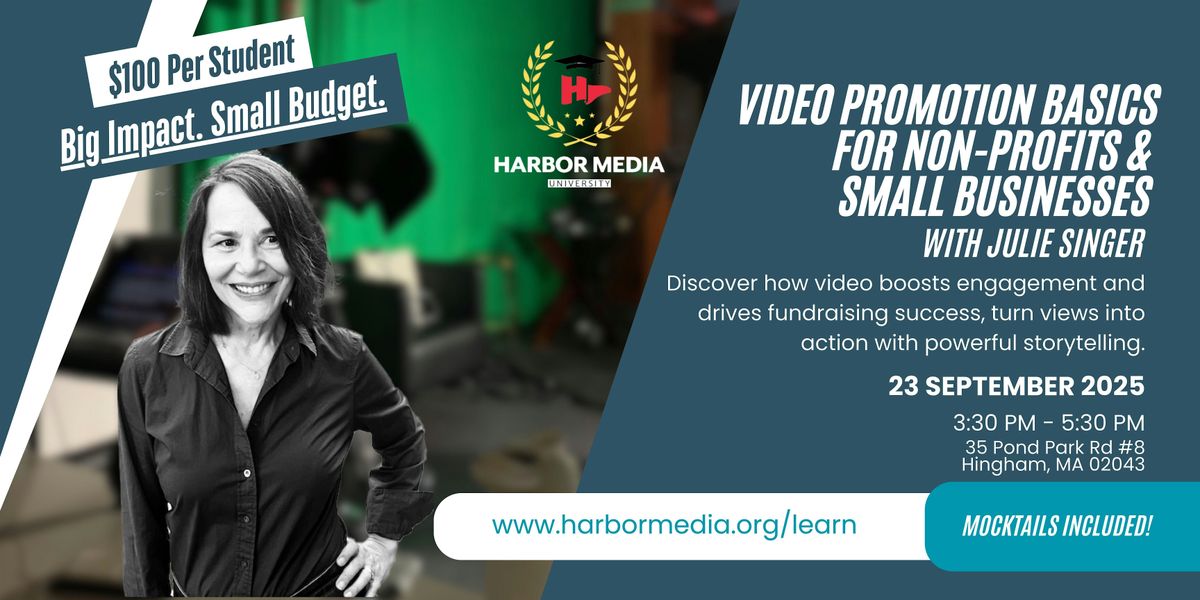 Video Promotion Basics for Non-Profits & Small Businesses with Julie Singer