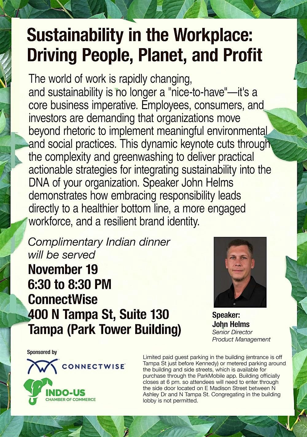 Sustainability in the Workplace: Driving People, Planet, and Profit.