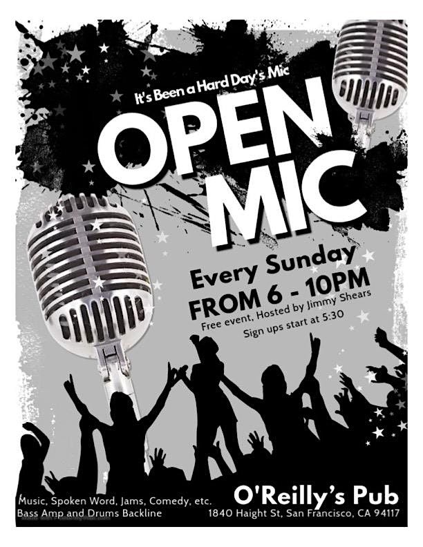 OPEN MIC! (MUSIC,JAMS,COMEDY | ETC)