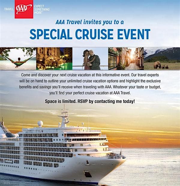 AAA Travel invites you to a SPECIAL CRUISE EVENT