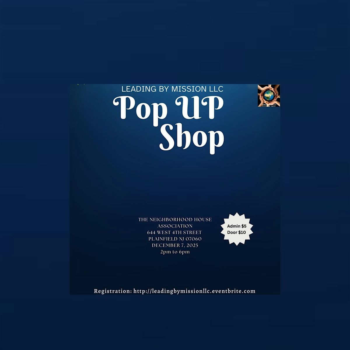 Leading By Mission LLC Winter Pop Up Event